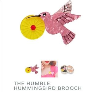 NEW Erstwilder The Humble Hummingbird Brooch